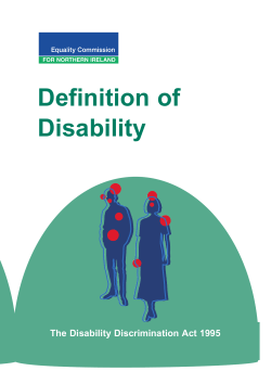 Definition of Disability - Equality Commission for Northern Ireland