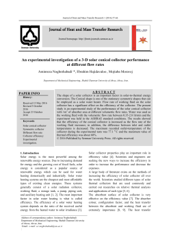 An experimental investigation of a 3