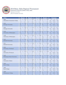 2 - Boise Regional Tab Summary FINAL