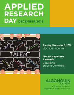 Applied Research Day