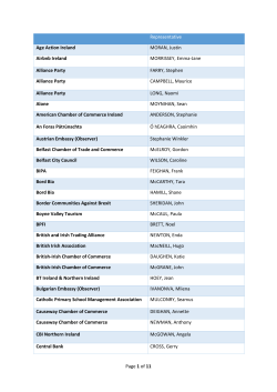 Page 1 of 11 Representative Age Action Ireland MORAN, Justin