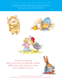 LAUGH ALONG LESSONS by HELEN LESTER A new series