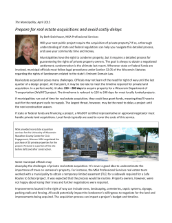 Prepare for Real Estate Acquisitions