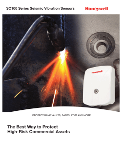 SC100 Series Seismic Vibration Sensors The Best Way to Protect