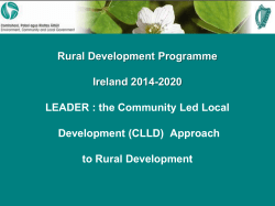 the Community Led Local Development