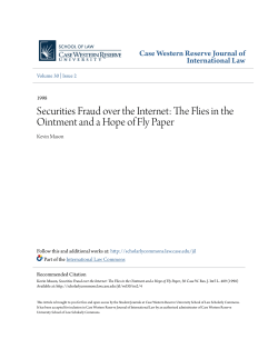 Securities Fraud over the Internet