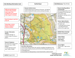 Site Working Information Card Burford Spur Grid Reference: TQ 173