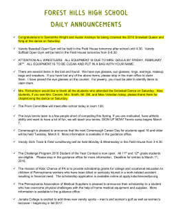 Congratulations to Samantha Wright and Austin Andreyo for being