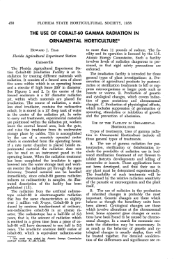 the use of cobalt-60 gamma radiation in ornamental horticulture