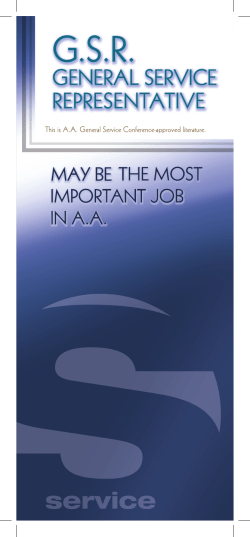 GSR - Alcoholics Anonymous