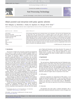 Alkali-assisted coal extraction with polar aprotic solvents