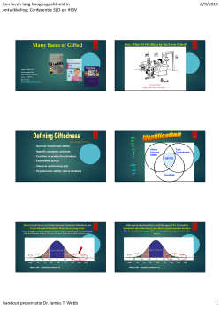 Many Faces of Gifted