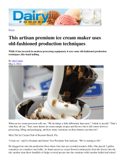 This artisan premium ice cream maker uses old