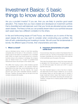 Investment Basics: 5 basic things to know about Bonds