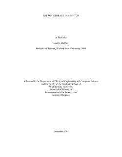 energy storage in a motor - SOAR Home