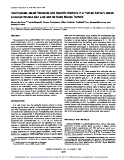 Intermediate-sized Filaments and Specific