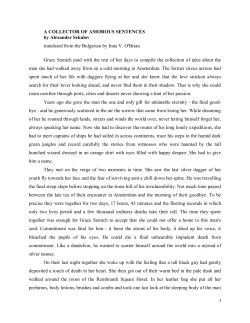 A Collector of Amorous Sentences