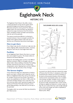 Eaglehawk Neck - Tasmania Parks and Wildlife