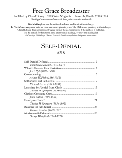 Self-Denial - Chapel Library!
