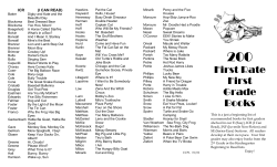 200 First Rate First Grade Books
