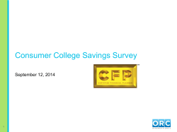 Consumer College Savings Survey