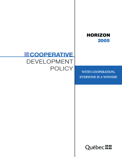 Cooperative Development Policy