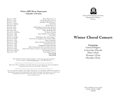 March 1 - Central Washington University