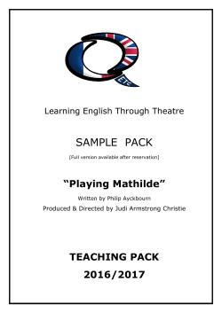 Sample Teaching Pack - Quorum-ETC