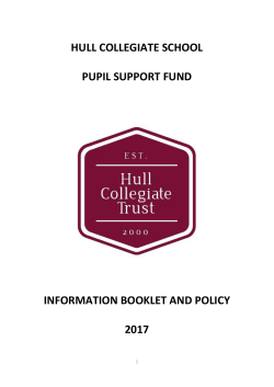details here - Hull Collegiate School