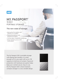 My Passport&trade; SSD Portable Storage
