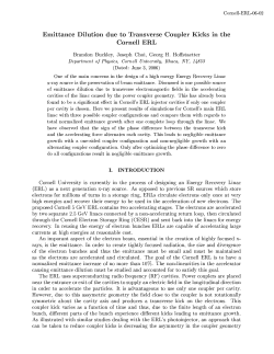 Emittance Dilution due to Transverse Coupler