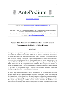 Anita Brady - Victoria University of Wellington