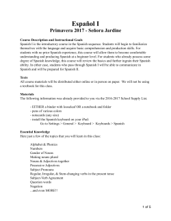 Span1 Spring2017 Syllabus