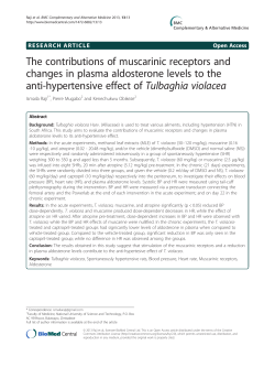 The contributions of muscarinic receptors and changes in plasma