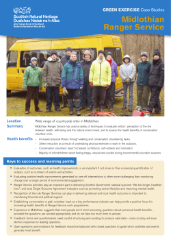 Midlothian Ranger Service - Scottish Natural Heritage