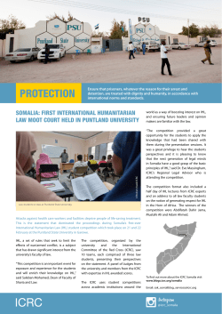 somalia: first international humanitarian law moot court held in