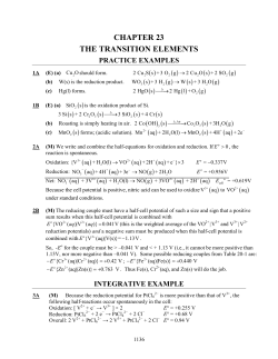 chapter 23 the transition elements