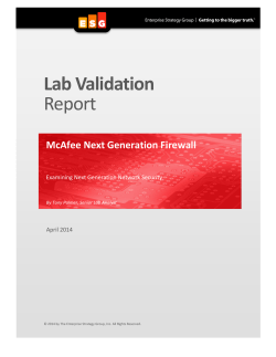 ESG Lab Validation Report - ESG Interactive Research Portal