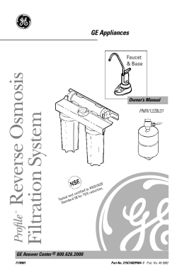 Filtration System Reverse Osmosis - Products