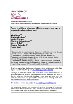 - WestminsterResearch