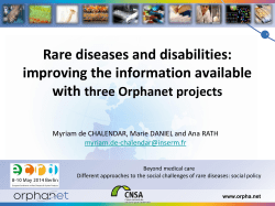 Orphanet Disability Project