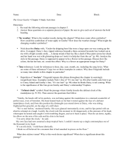 The Great Gatsby &bull; Chapter 5 Study Activities Directions