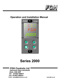 SERIES 2000 FRONT PANEL