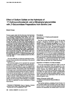 Effect of SodiumSulfate on the Hydrolysisof 17