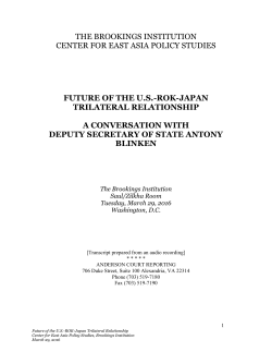 Transcript - Brookings Institution