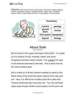 About Soils - K5 Learning