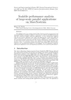 Scalable performance analysis of large-scale