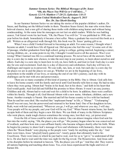 Summer Sermon Series: The Biblical Messages of Dr. Seuss &ldquo;Oh