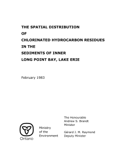 The Spatial Distribution of Chlorinated