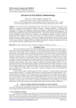 Advances in Fan Deltaic Sedimentology